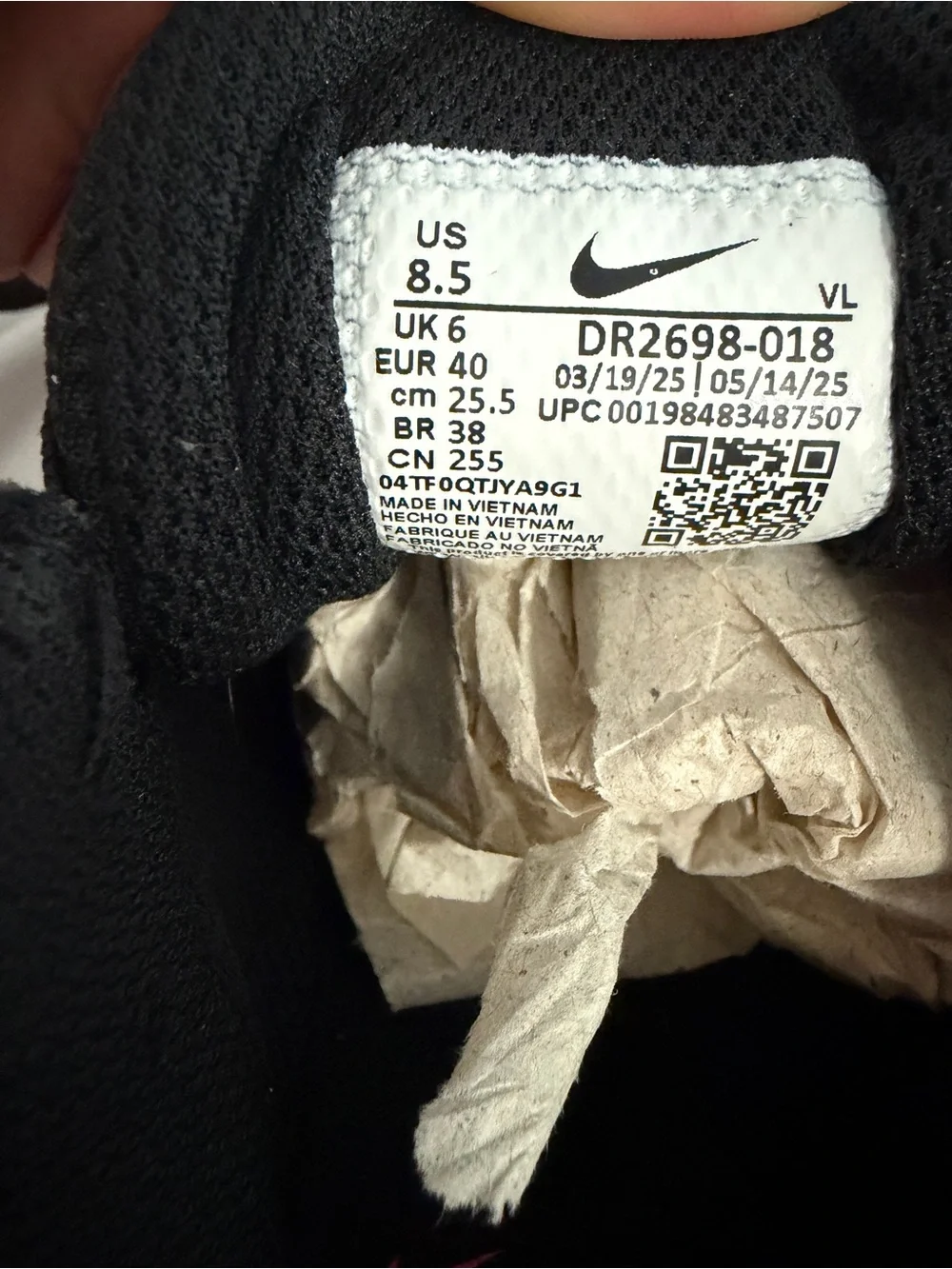 Nike Women's Black & Hot Pink Running Sneakers - Picture 5 of 5